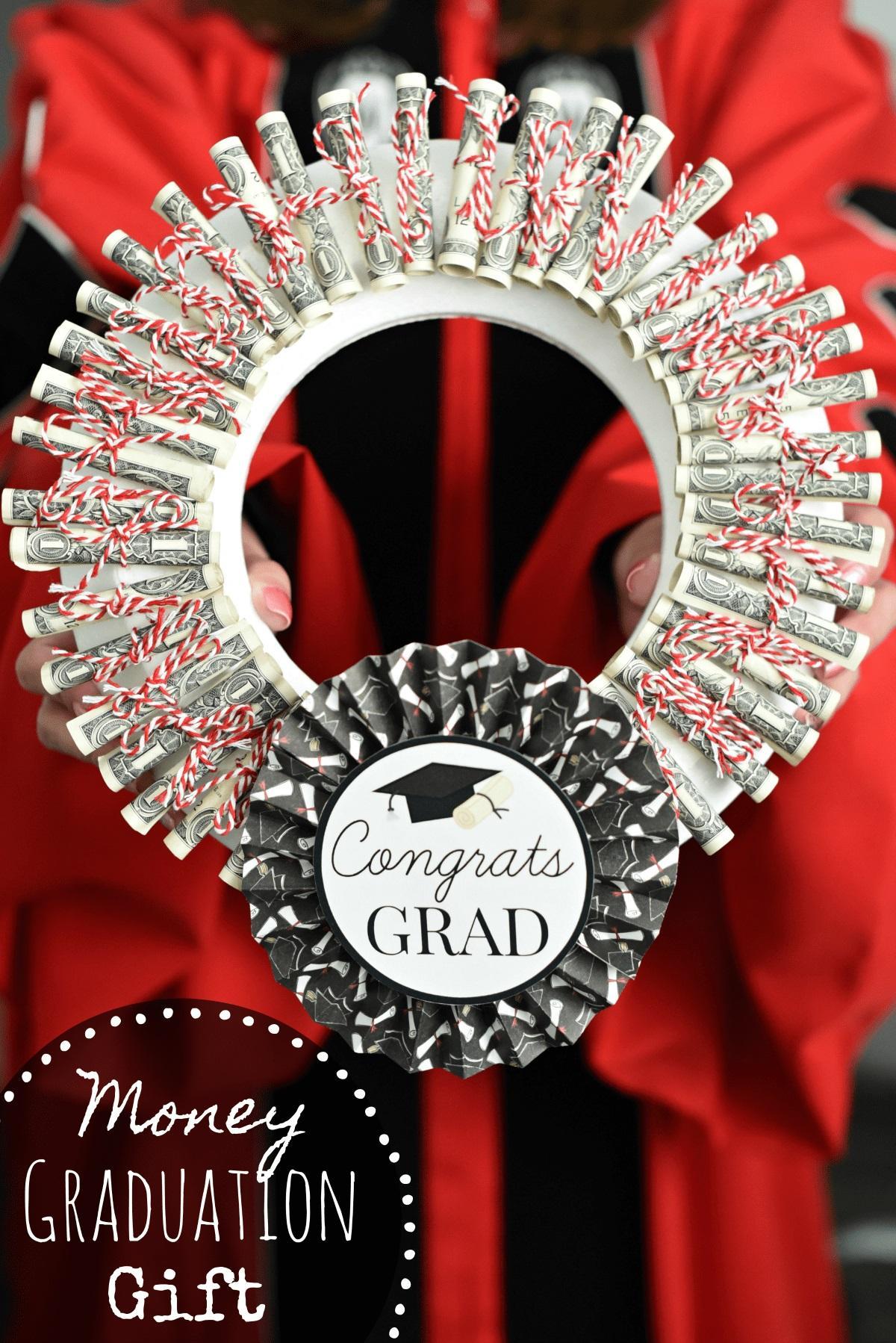 Money Wreath Graduation Gifts