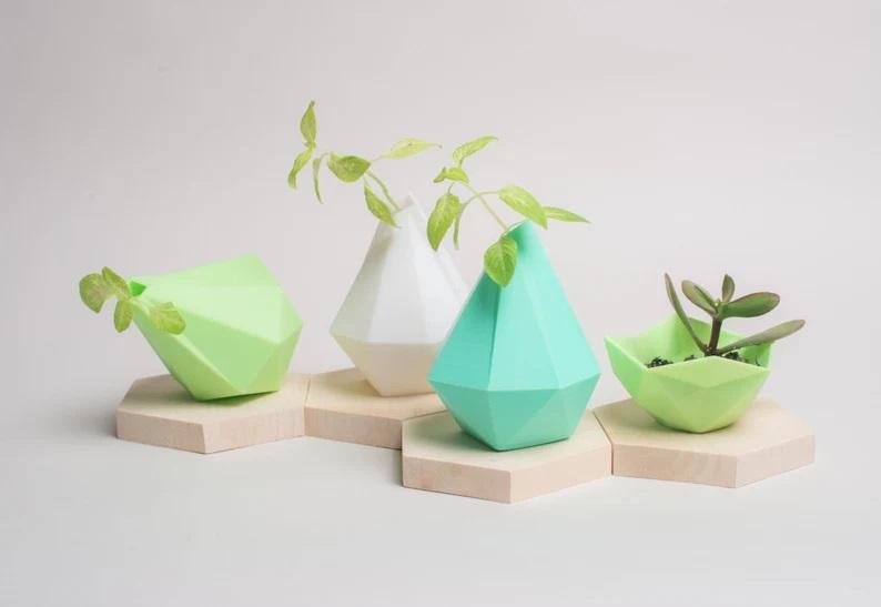 Mini 3D-Printed Geometric Vase