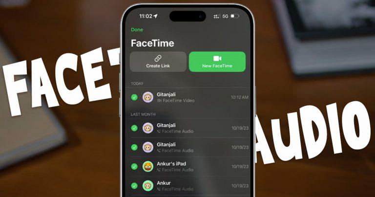 why use facetime audio